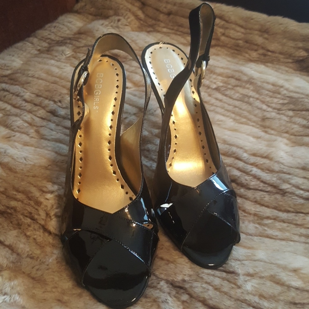 Black Patent Leather Sandal